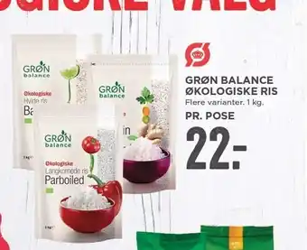 MENY Grøn balance øko ris tilbud