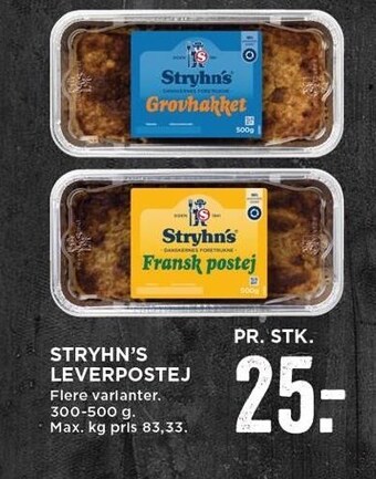 MENY Stryhn's leverpostej tilbud