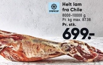 Bilka Helt lam fra chile tilbud