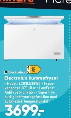 Bilka Electrolux kummefryser tilbud