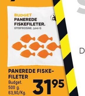 Panerede fiskefileter