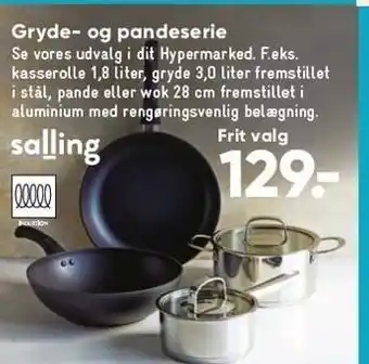 Bilka Gryde- og pandeserie tilbud
