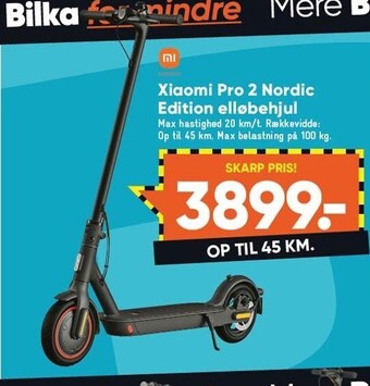 Bilka Xiaomi pro 2 nordic edition elløbehjul tilbud
