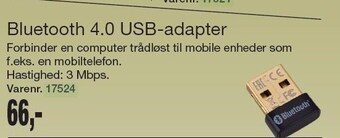 Harald Nyborg Bluetooth 4.0 usb-adapter tilbud