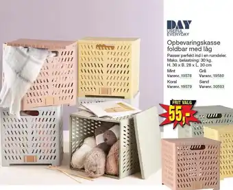 Harald Nyborg Opbevaringskasse foldbar m. låg tilbud