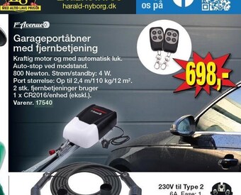 Harald Nyborg Garageportåbner med fjernbetjening tilbud