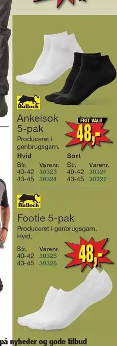 Harald Nyborg Ankelsok el. footie 5-pak tilbud