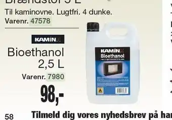 Harald Nyborg Bioethanol 2,5 ltr. tilbud