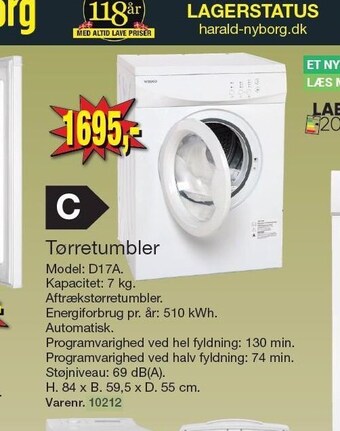 Harald Nyborg Tørretumbler tilbud