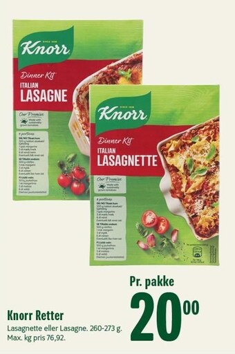 Min Købmand Knorr retter tilbud