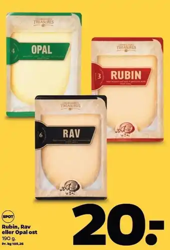 Netto Rubin, rav el. opal ost tilbud