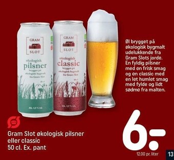REMA 1000 Gram slot økologisk pilsner tilbud