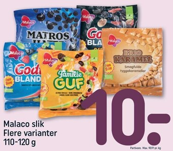 REMA 1000 Malaco slik tilbud