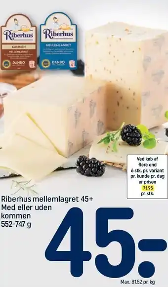 REMA 1000 Mellemlagret ost tilbud