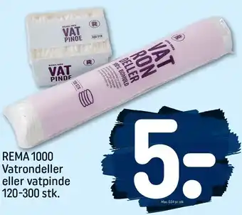 Vatrondeller eller vatpinde