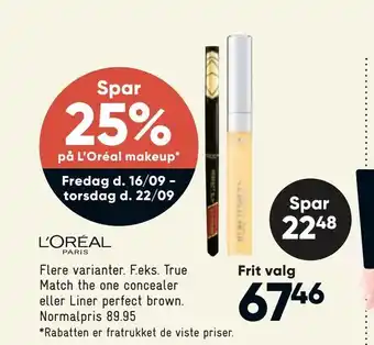 Bilka L'oréal makeup tilbud