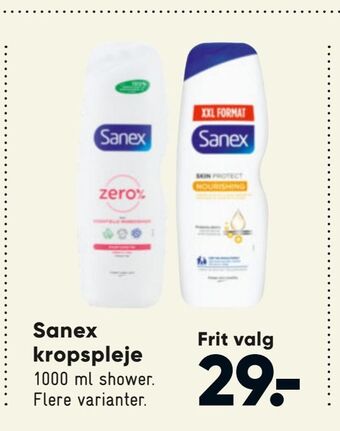 Bilka Sanex kropspleje tilbud
