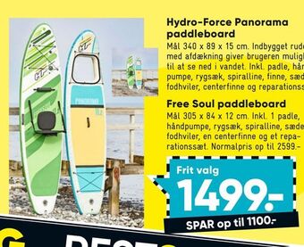 Bilka Hydro-force panorama paddleboard tilbud