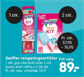 Bilka Swiffer rengøringsartikler frit valg tilbud