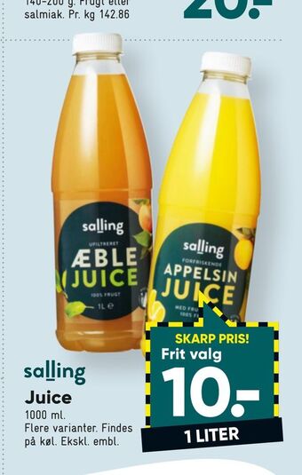 Bilka Juice tilbud