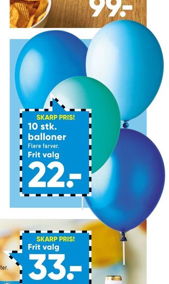 Bilka 10 stk. balloner tilbud