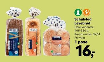 Kvickly Schulstad levebrød tilbud