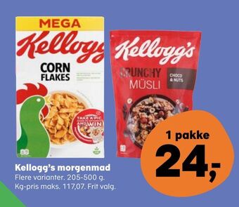 Kvickly Kellogg's morgenmad tilbud