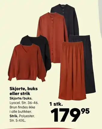 Kvickly Skjorte, buks eller strik tilbud
