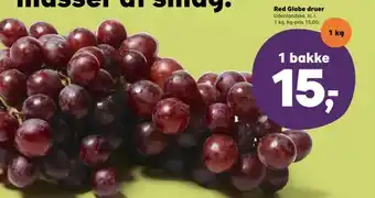 Kvickly Red globe druer tilbud