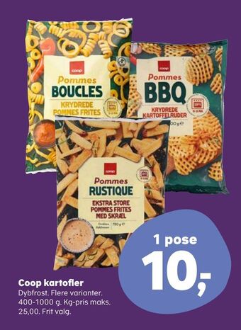 Kvickly Coop kartofler tilbud