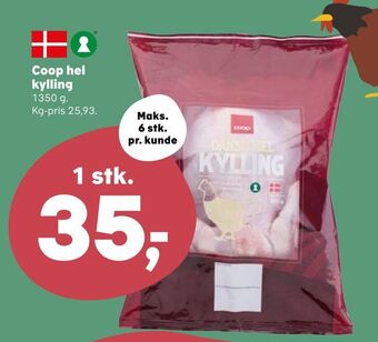 Kvickly Coop hel kylling tilbud