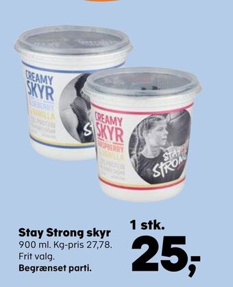 Kvickly Stay strong skyr tilbud