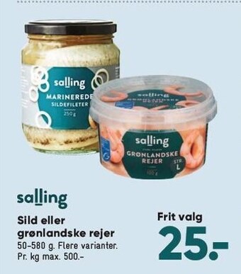 Bilka Sild el. grønlandske rejer tilbud
