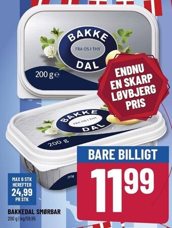 Løvbjerg Bakkedal smørbar tilbud