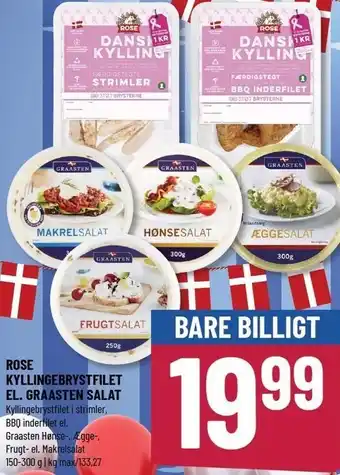 Løvbjerg Rose kyllingebrystfilet el. graasten salat tilbud