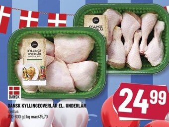 Løvbjerg Dansk kyllingeoverlår el. underlår tilbud