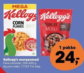SuperBrugsen Kellogg's Morgenmad tilbud