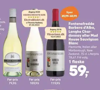 SuperBrugsen Fontanafredda Barbera D'Alba tilbud