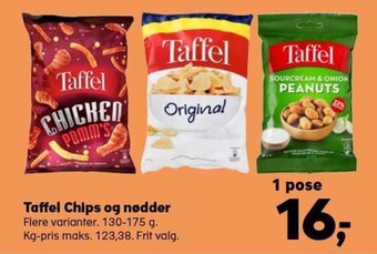 SuperBrugsen Taffel Chips og Nødder tilbud