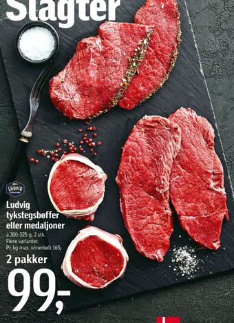 Føtex Ludvig oksetykstegsbøffer tilbud