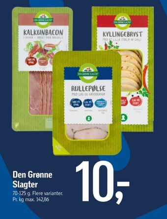 Føtex Den grønne slagter kalkunbacon tilbud
