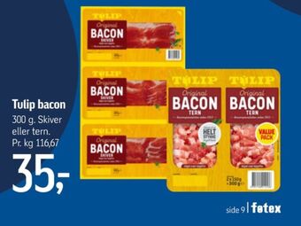 Føtex Tulip baconskiver tilbud