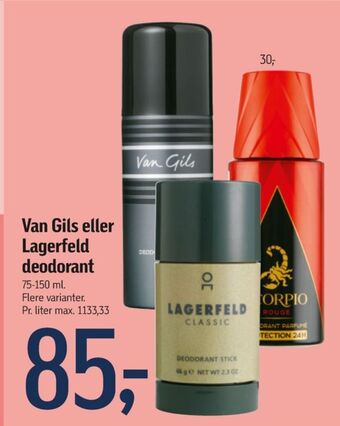 Føtex Van gils deospray tilbud