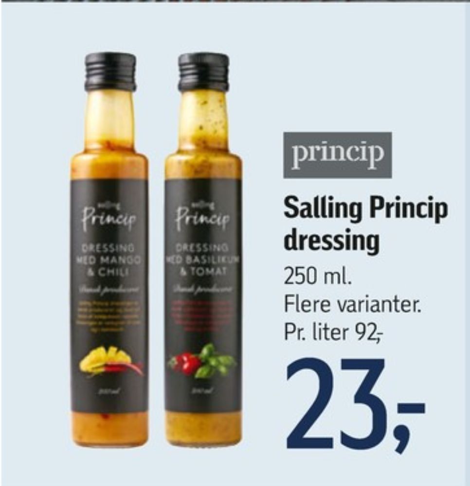 Princip dressing tilbud hos Føtex