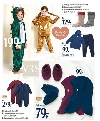 Føtex Vrs kids heldragt tilbud