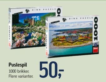 Føtex Dino puzzle puslespil tilbud