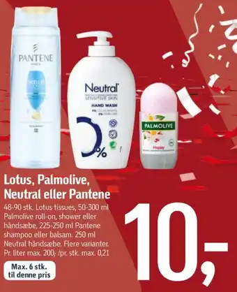 Føtex Lotus lommetørklæder tilbud