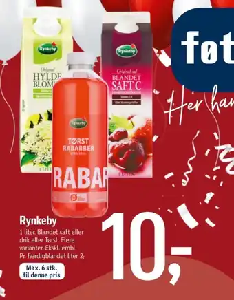 Tørst frugtdrik rabarber