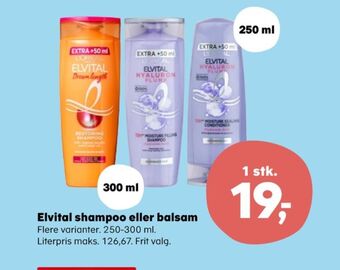 Kvickly Elvital shampoo tilbud