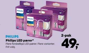 Kvickly Philips led pære tilbud